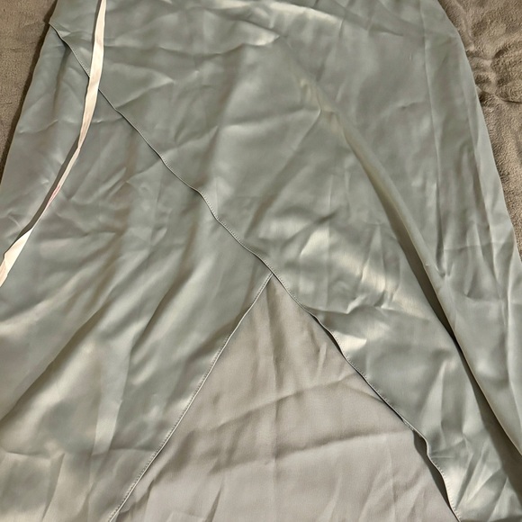 Missguided Asymmetric Cowl Neck Satin Midi Dress - Picture 9 of 9